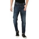Mufti Blue Black Ankle Length Original Stretch Jeans