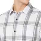 Mufti White & Navy Check Slim Fit Casual Shirt