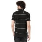 Mufti Black & Red Stitch Stripe Slim Fit Casual Shirt