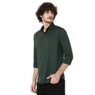 Mufti Green Slim Fit Casual Shirt