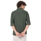 Mufti Green Slim Fit Flannel Shirt