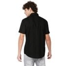 Mufti Black Dobby Slim Fit Casual Shirt