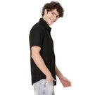 Mufti Black Dobby Slim Fit Casual Shirt