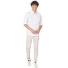 Mufti White Dobby Slim Fit Casual Shirt
