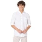 Mufti White Dobby Slim Fit Casual Shirt
