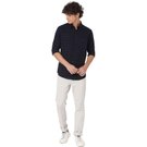 Mufti Navy Dobby Slim Fit Casual Shirt