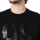 Mufti Black Leather Print Graphic Tee