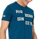 Mufti Teal Text Knitted Jersey Graphic T-Shirt