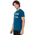 Mufti Teal Text Knitted Jersey Graphic T-Shirt