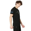 Black Holographic Print Tee