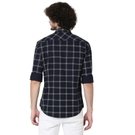 White Peached Check Shirt