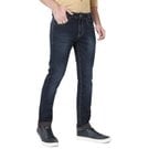 Denim Deluxe Stretch Straight Fit Blue Black Jeans
