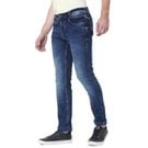 Denim Deluxe Stretch Super Slim Fit Dark Indigo Blue Jeans