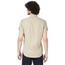 Khaki Micro Print Casual Shirt