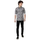 Grey & Navy Digital Print Shirt