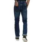 Dark Blue Super Slim Fit Knitted Stretch Jeans