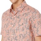 Mufti Peach & White Trellis Print Shirt