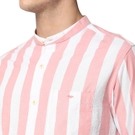 Mufti Pastel Pink & White Awning Stripe Shirt