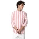 Mufti Pastel Pink & White Awning Stripe Shirt