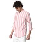 Mufti Pastel Pink & White Awning Stripe Shirt