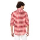 Mufti Red & White Bold Check Shirt