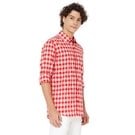 Mufti Red & White Bold Check Shirt