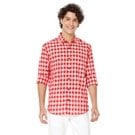 Mufti Red & White Bold Check Shirt