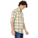 Mufti Yellow & Multi Madras Check Shirt