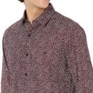 Mufti Maroon & White Floral Print Shirt