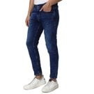 Mufti Indigo Blue Ankle Length Flyweight Jeans