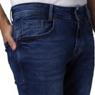 Mufti Indigo Blue Ankle Length Flyweight Jeans