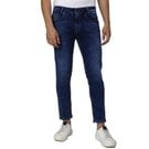 Mufti Indigo Blue Ankle Length Flyweight Jeans