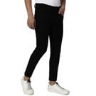 Mufti Black Ankle Length Stretch Chinos