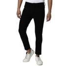 Mufti Black Ankle Length Stretch Chinos