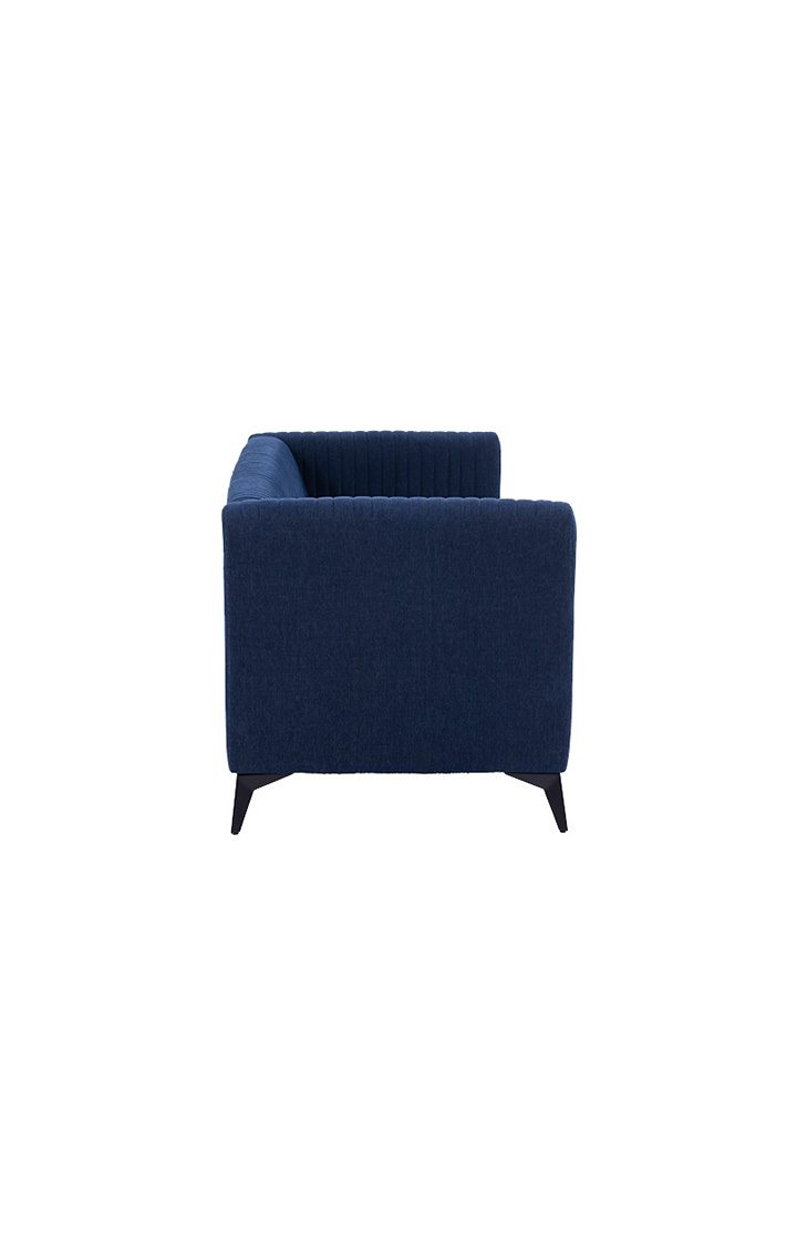 neudot Diva Sofa for Living Room |3 Persons Sofa|Premium Fabric with Cushioned Armrest | Solid Wood Frame|3 Seater in Cobalt Blue Color