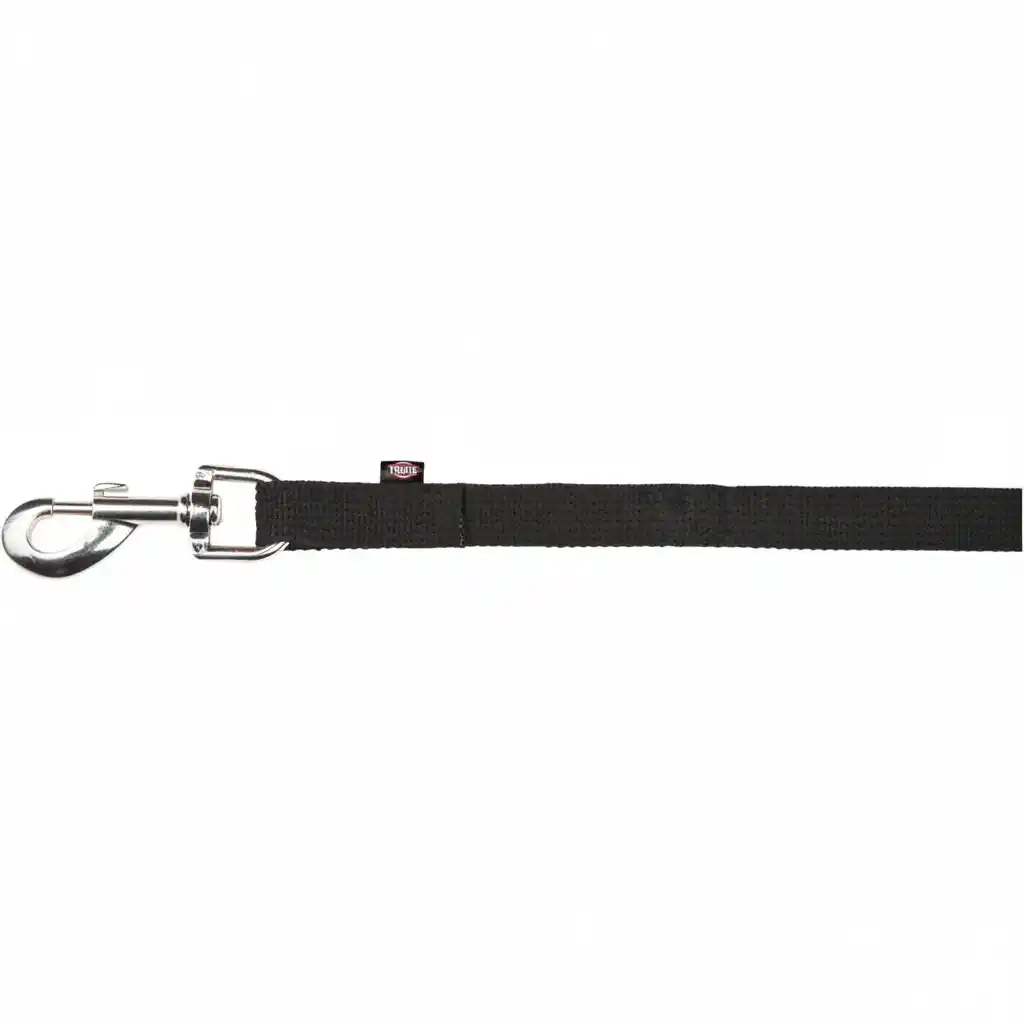 Trixie Flat Strap Tracking Leash for Dogs, Black