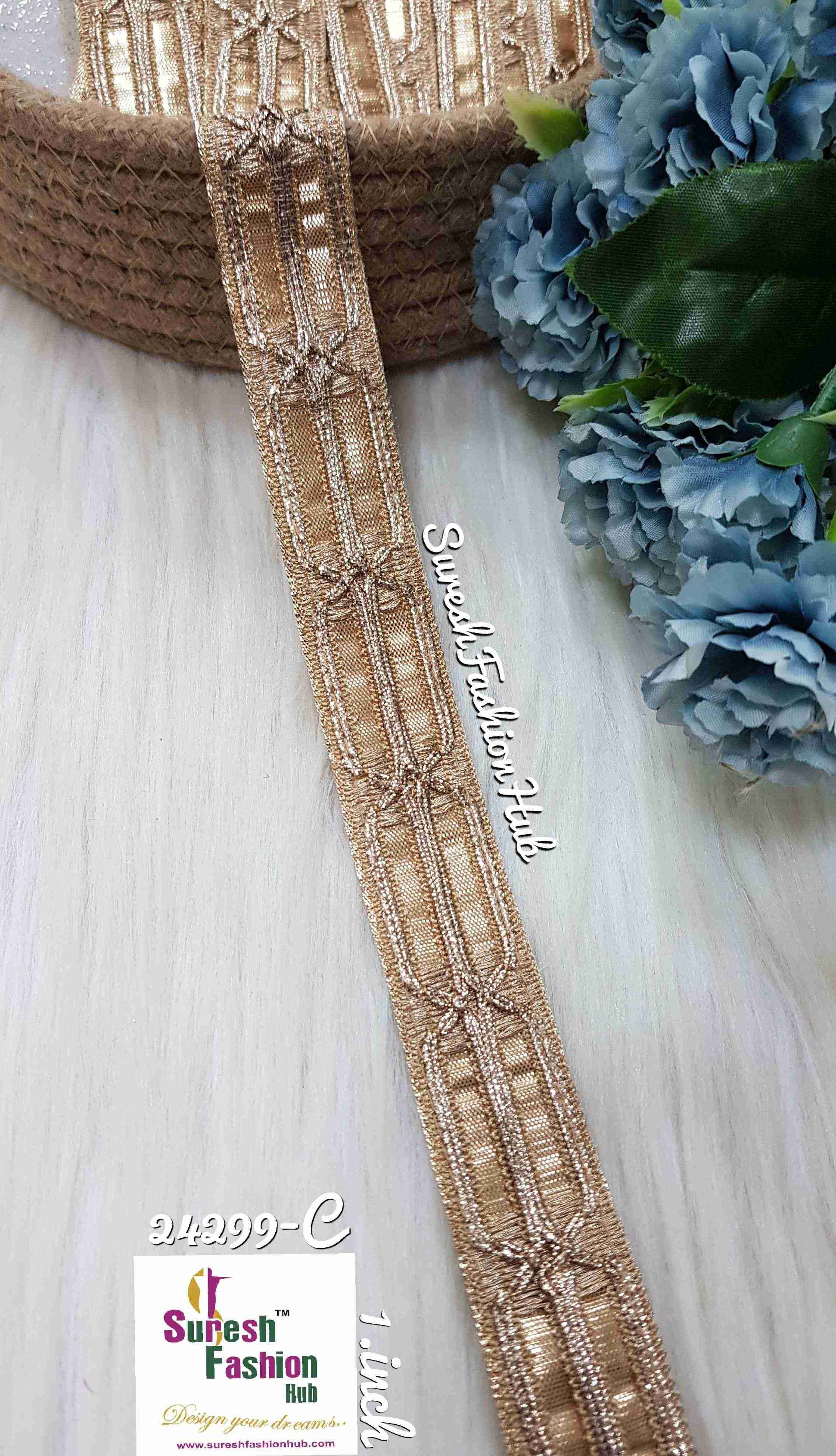 Sunshine Sparkle Gota Zari Borders