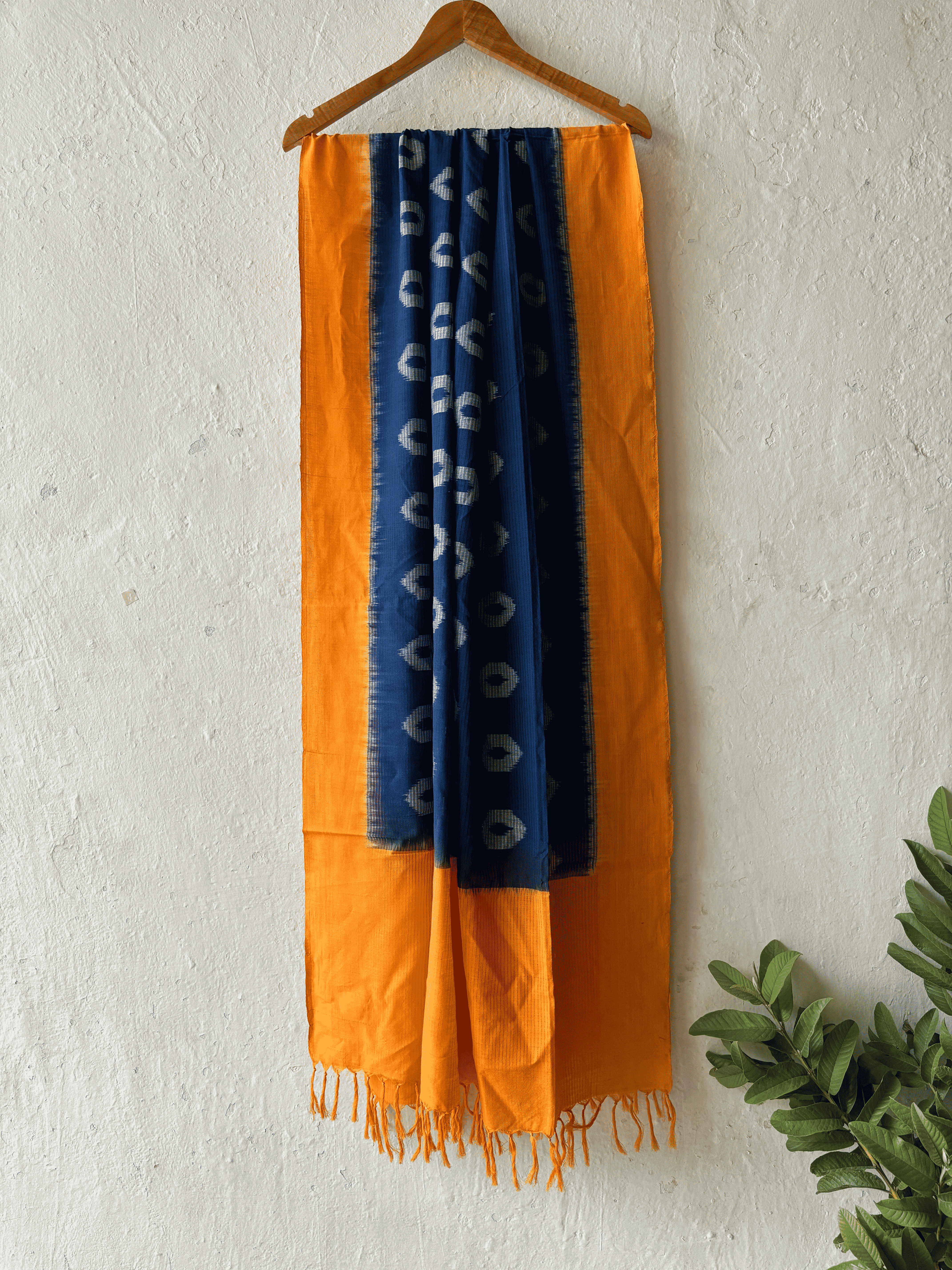 Cotton Missing Weave Donuts Ikat Duppata