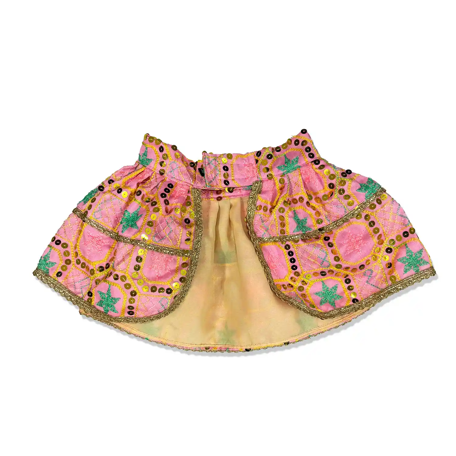PawsIndia Traditional Desi Diva – Lehenga Choli Set For Cat, Pink