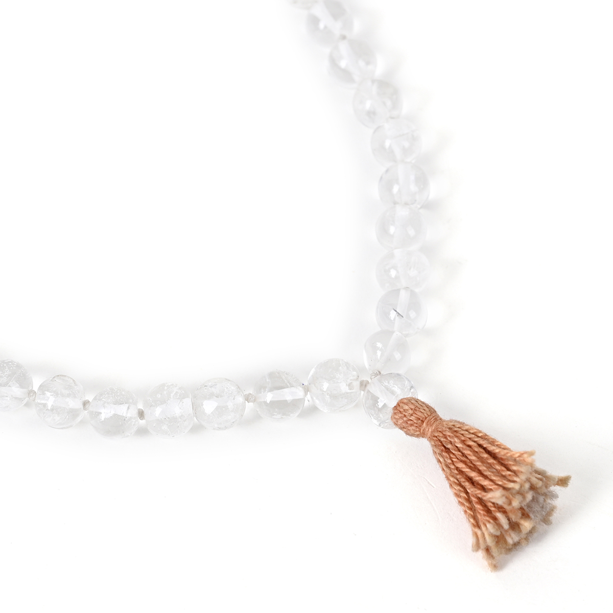 Shiv Ratan Kendra Sphatic Mala for Healing, Prayer, Meditation & Spiritual Gains II 108+1 Bead II Length: 35-40 CM II Weight: 20-30 Grams II
