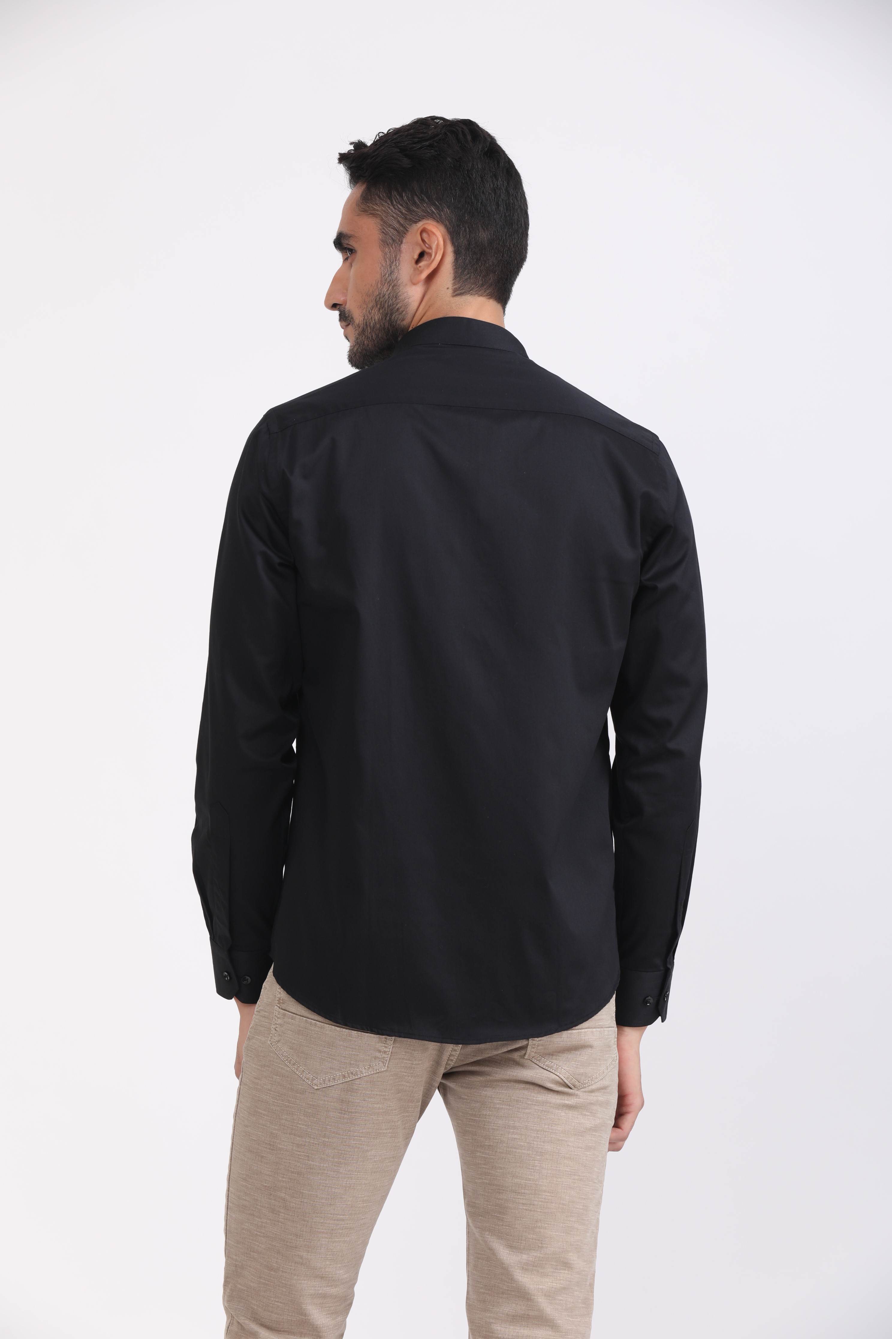 Albion Mens Premiume Black Casual Shirt
