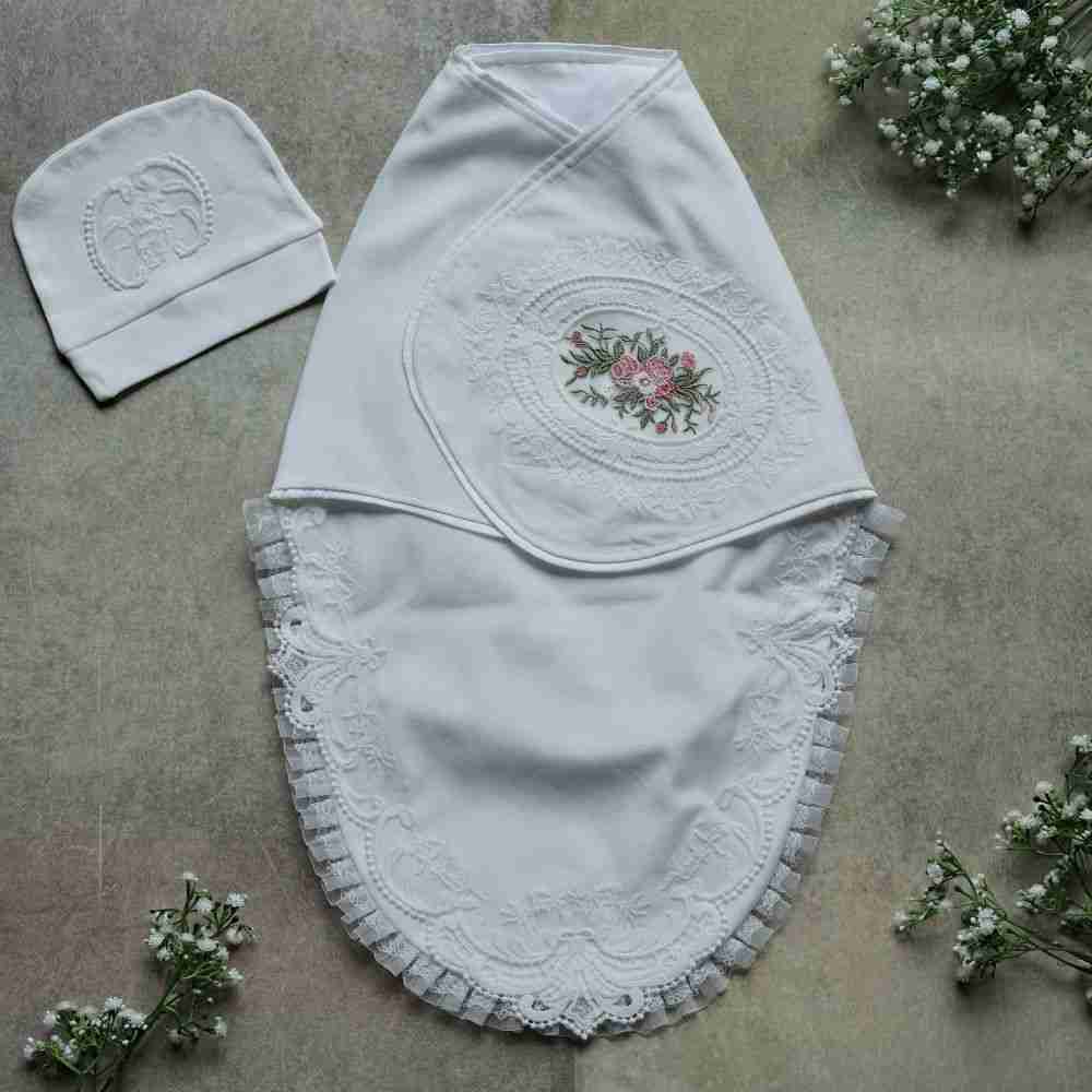 Ivory Lace Embrace Swaddle Wrap