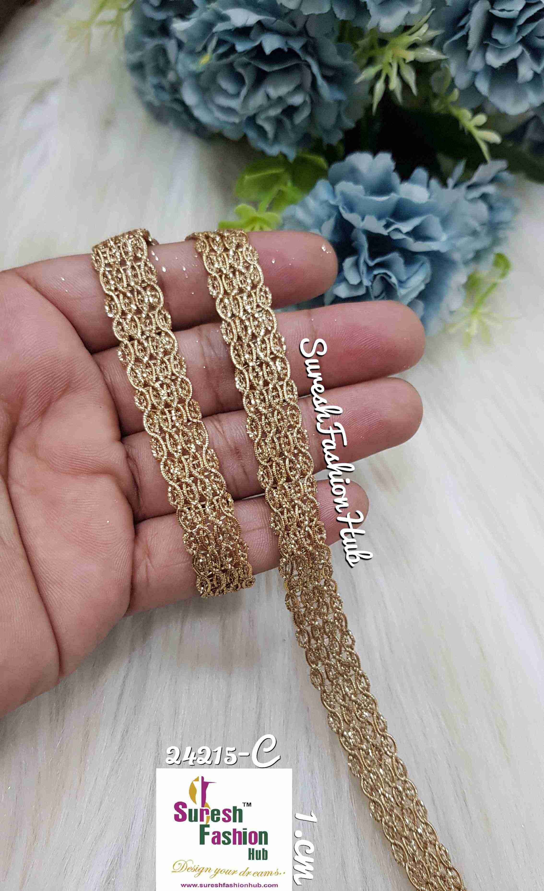 Golden Loom Zari Tape laces