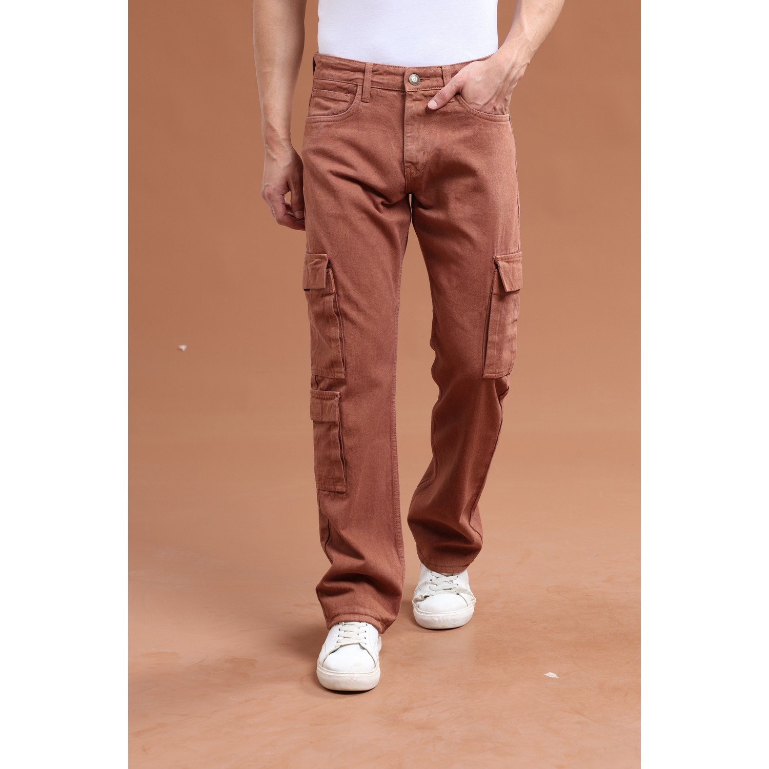 Chestnut Brown Cargo Pants