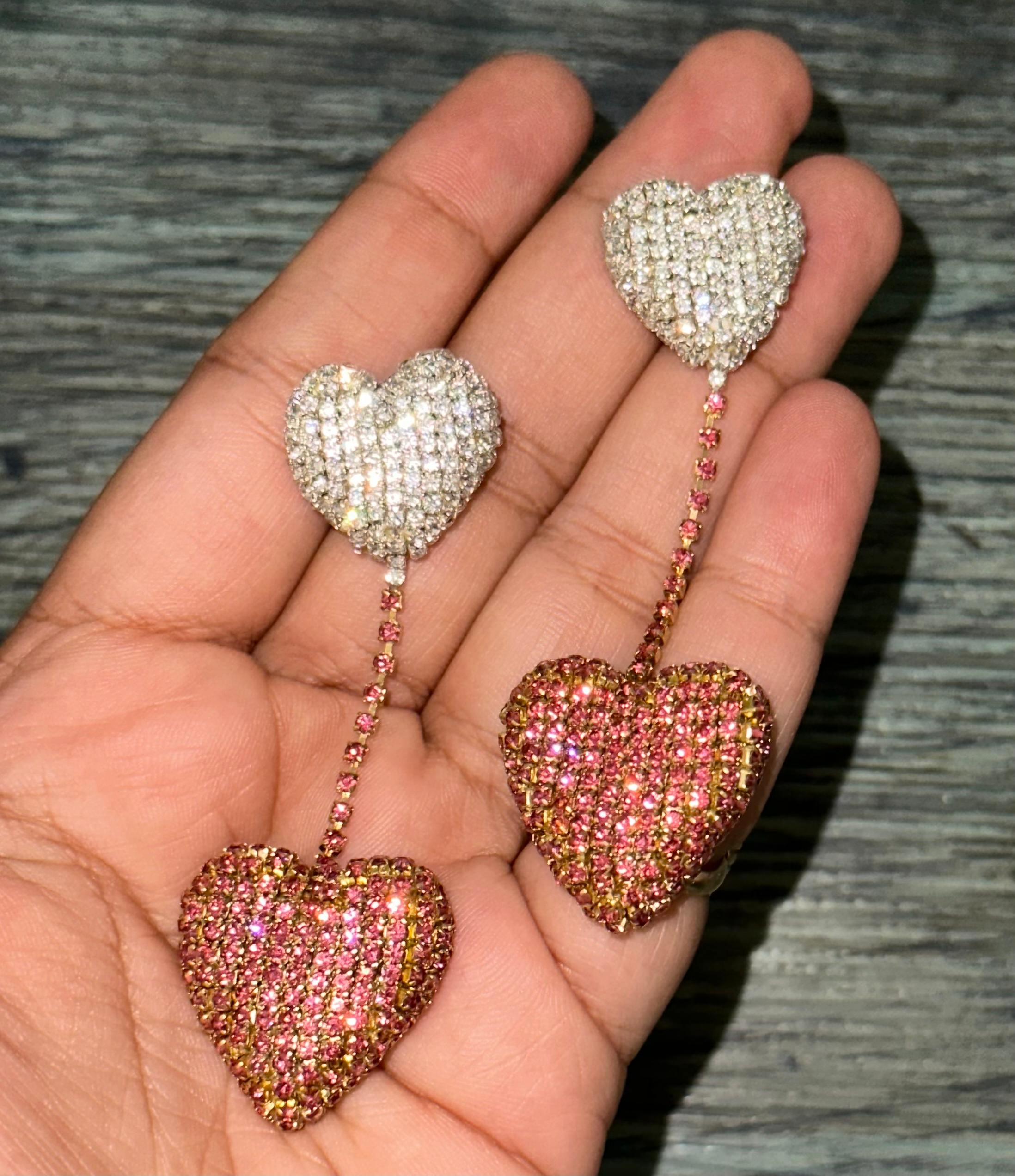 Heart Hanging Earrings