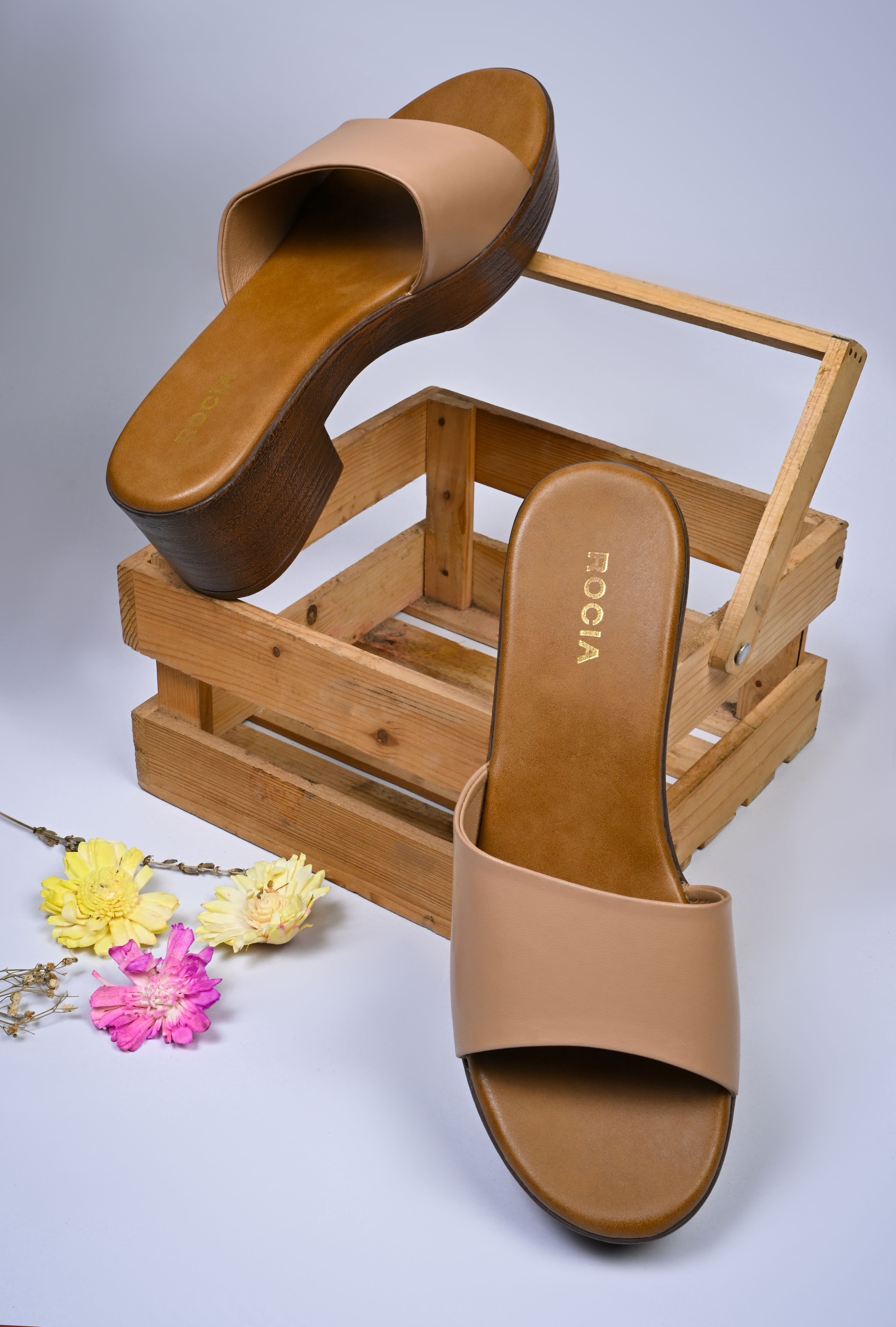 Rocia | Women Textured Block Heel Sandal 0