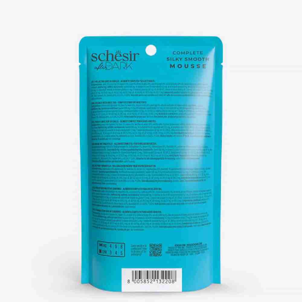 Schesir After Dark Velvet Mousse for Cat Chicken with Quile Egg, 80g