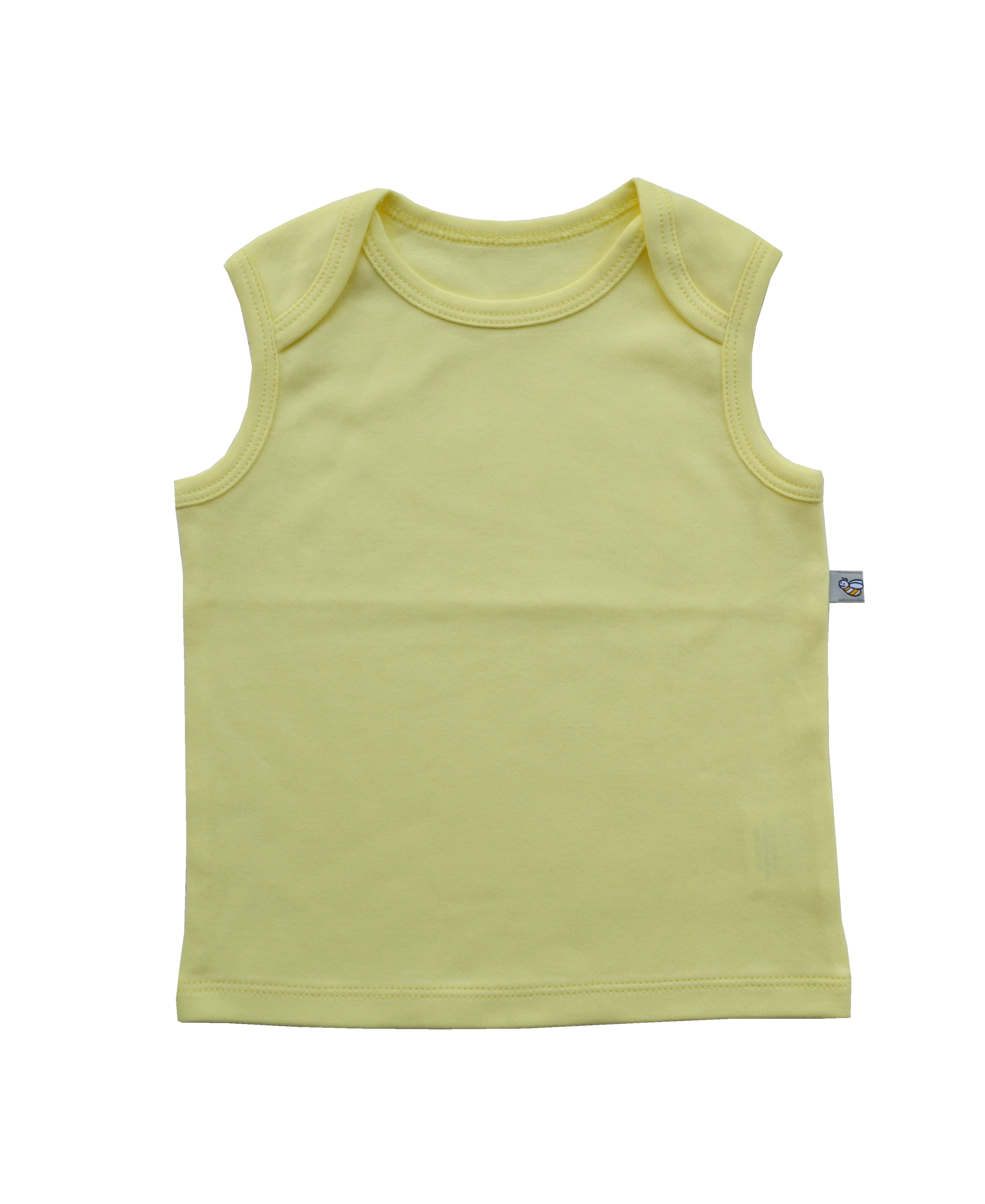 Babeez | Yellow Vest (100% Cotton Interlock Biowash) undefined