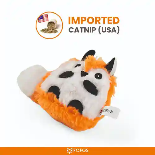 Barkbutler Fofos Floppy Crinkle Fox Catnip Toy for Cats