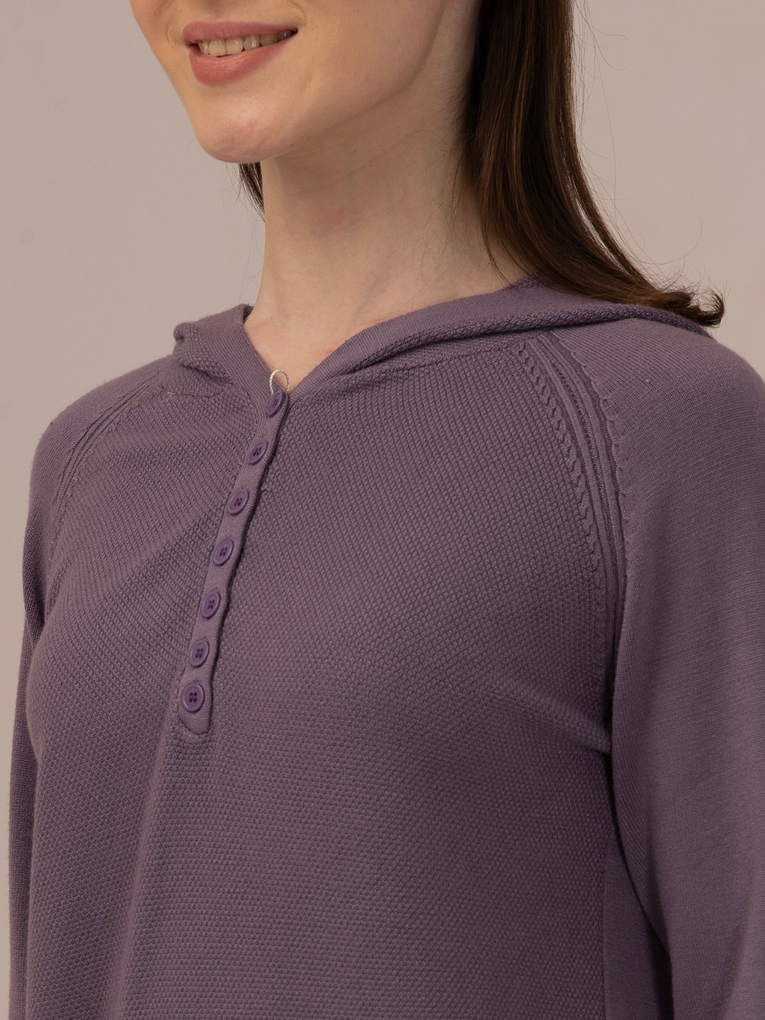 Albion Winter Purple  Woolen Top for Women – Warm & Trendy